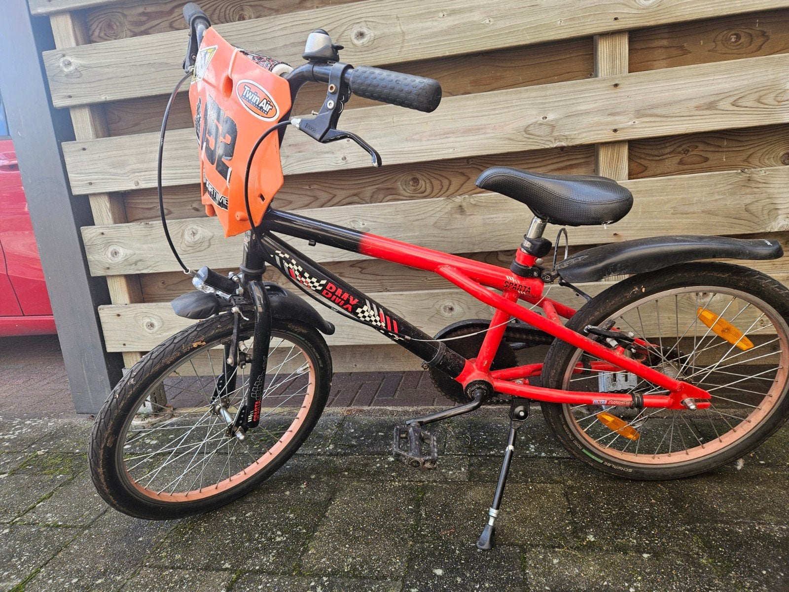 Crossfiets 22 inch - Stoere kinderfiets, Ophalen, Gebruikt, Velgrem, 20 tot 24 inch