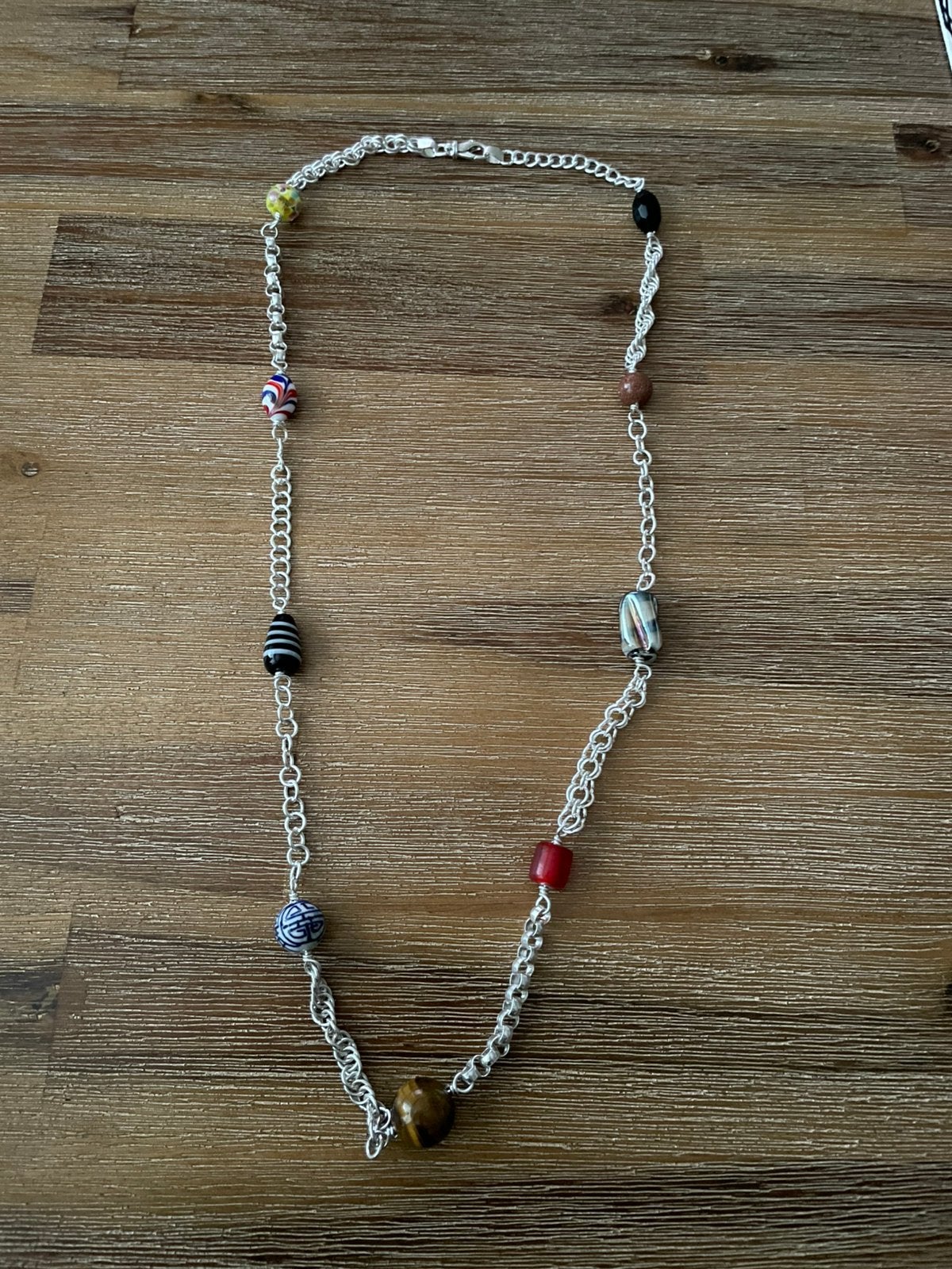 Alakondre ketting 70cm, Ophalen, Nieuw, Zilver