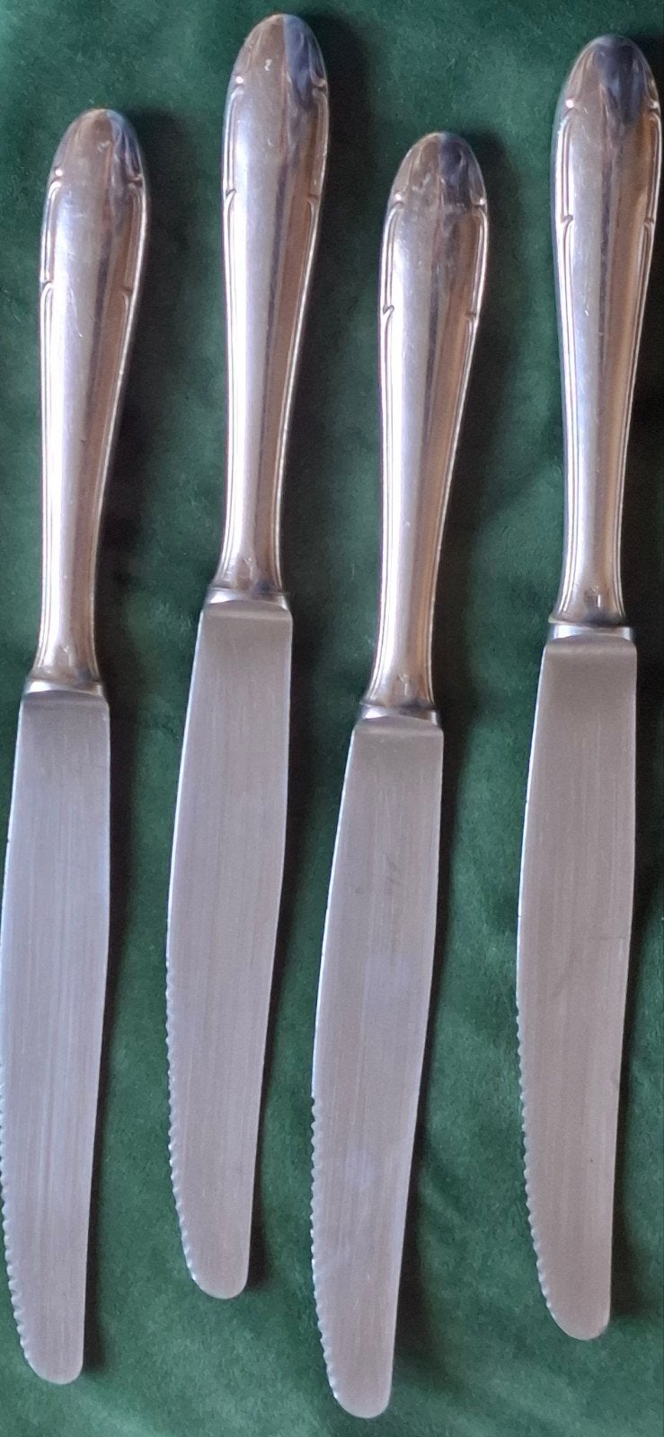 Set van 4 verzilverde messen GH 90 X, Ophalen of Verzenden