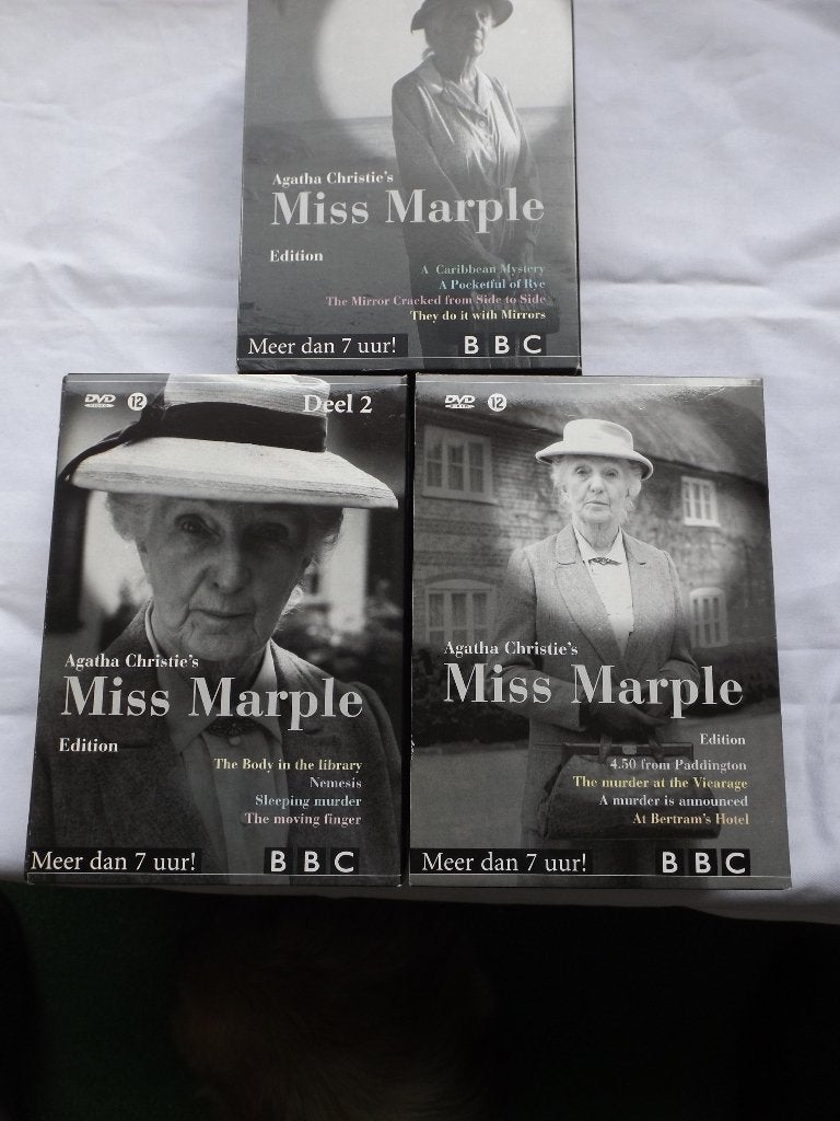 Miss Marple 3 boxen 12 afleveringen, Cd's en Dvd's, Dvd's | Thrillers en Misdaad, Nederlands, Ophalen of Verzenden, Zo goed als nieuw