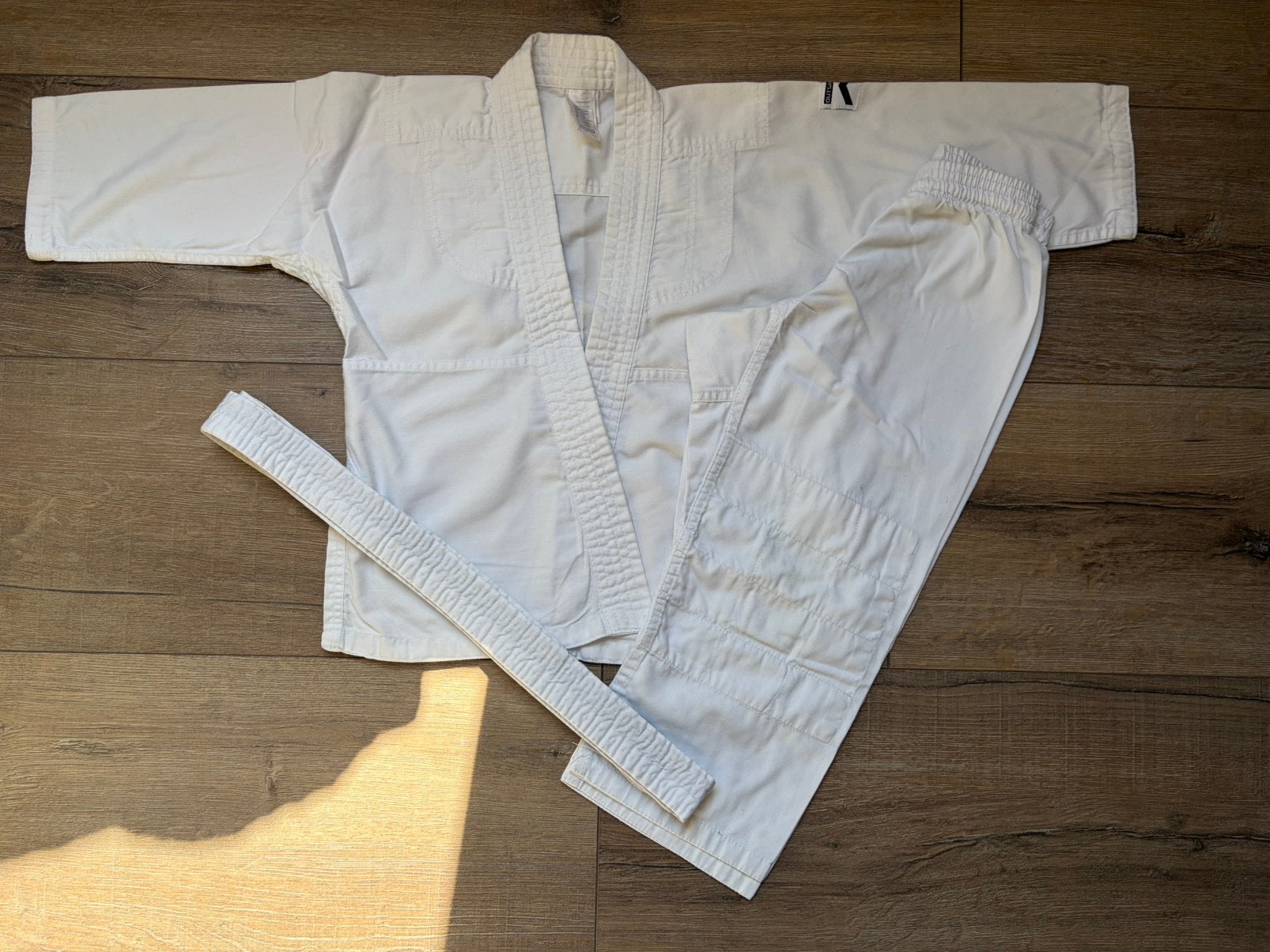 Judopak maat 110, Ophalen of Verzenden, Gebruikt, Jongen of Meisje, Sport- of Zwemkleding