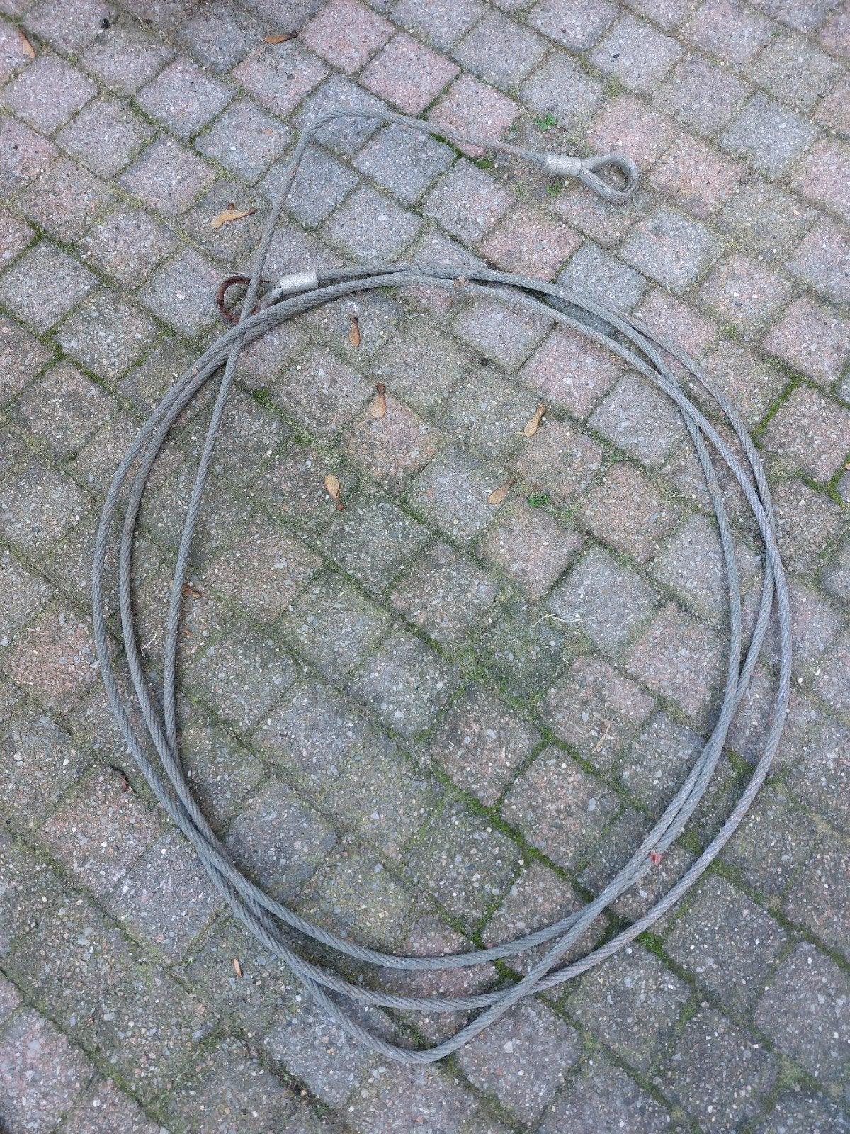 Staalkabel met lus, Ophalen, Gebruikt