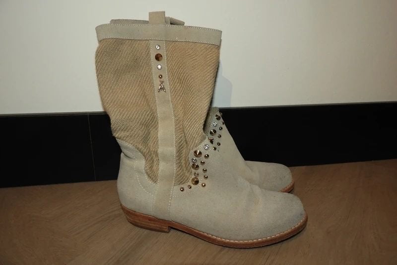 Patrizia Pepe laarsjes bezet met studs steentjes mt 37