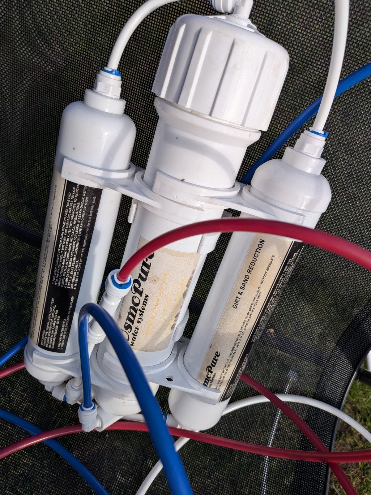 OsmoPure Omgekeerd Osmose Waterfiltersysteem (3-traps), Ophalen of Verzenden, Gebruikt