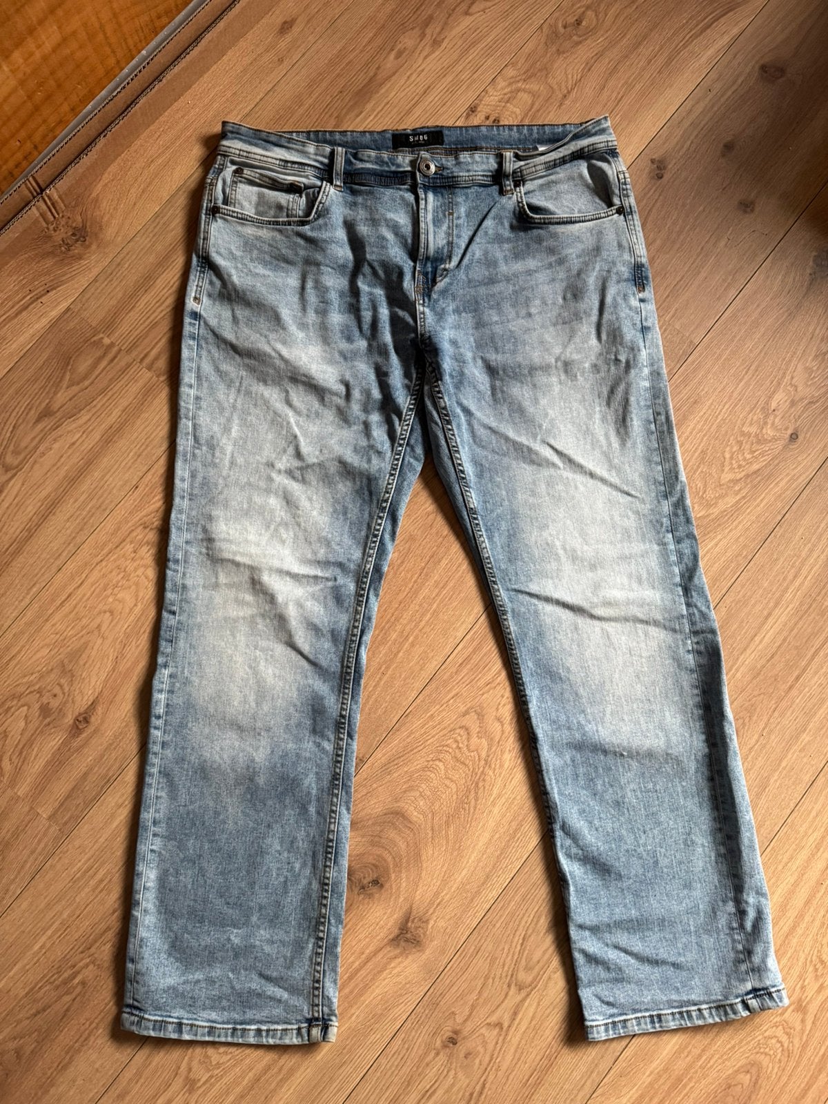SMOG spijkerbroek maat 36-32, Ophalen of Verzenden, Gedragen, Blauw, W36 - W38 (confectie 52/54)
