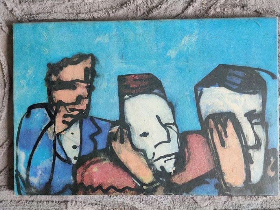 Herman Brood - Horen Zien Zwijgen - 40x70 cm, Ophalen
