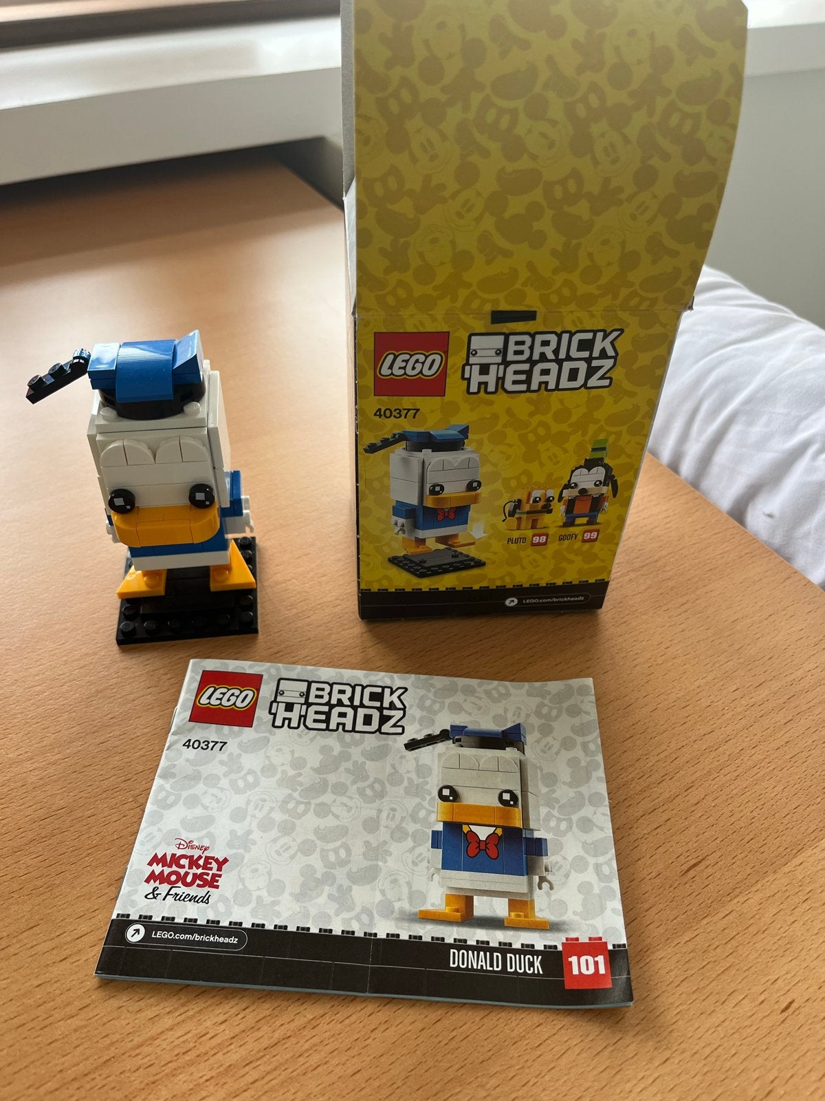 Lego BrickHeadz 40377 Donald Duck - 100% compleet, Gebruikt, BrickHeadz, Lego, Ophalen of Verzenden