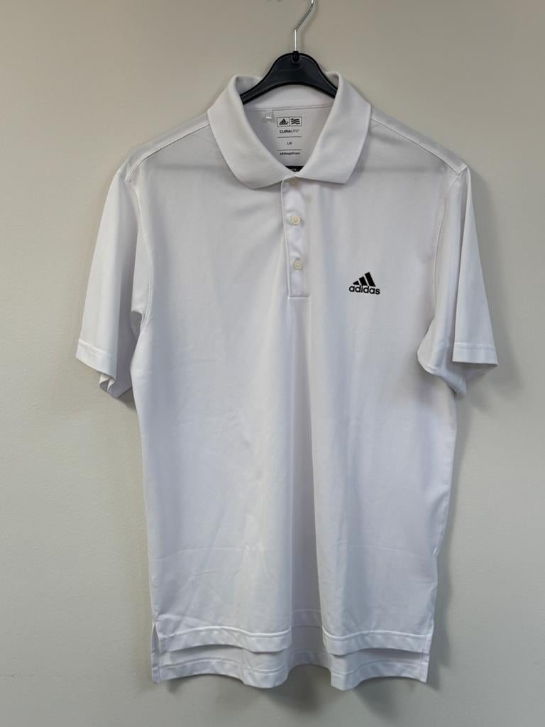 Adidas polo, Ophalen of Verzenden, Zo goed als nieuw, Maat 52/54 (L), Wit