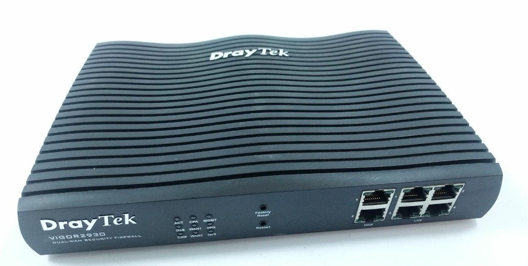 Gebruikte DrayTek Router - Vigor 2930 (zwart) + Adapter, Ophalen of Verzenden, Gebruikt, Router, DrayTek