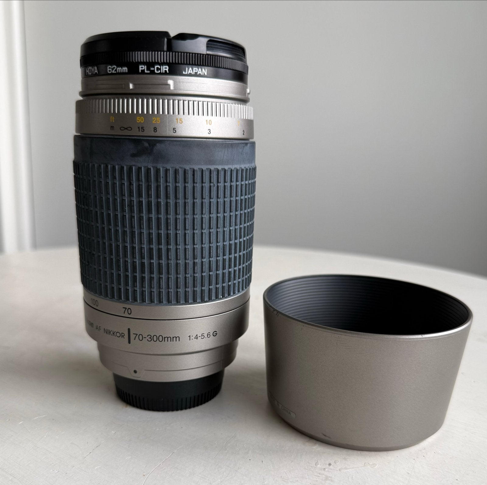 Nikon AF Nikkor 70-300mm f/4-5.6G Telelens met zonnekap, Autofocus, Nikon, Zo goed als nieuw, Nikon F-mount