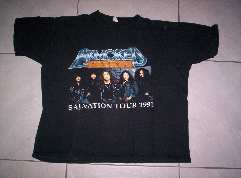 ARMORED SAINT - European tour 1991 shirt, Ophalen of Verzenden, Gedragen, Maat 52/54 (L), Zwart