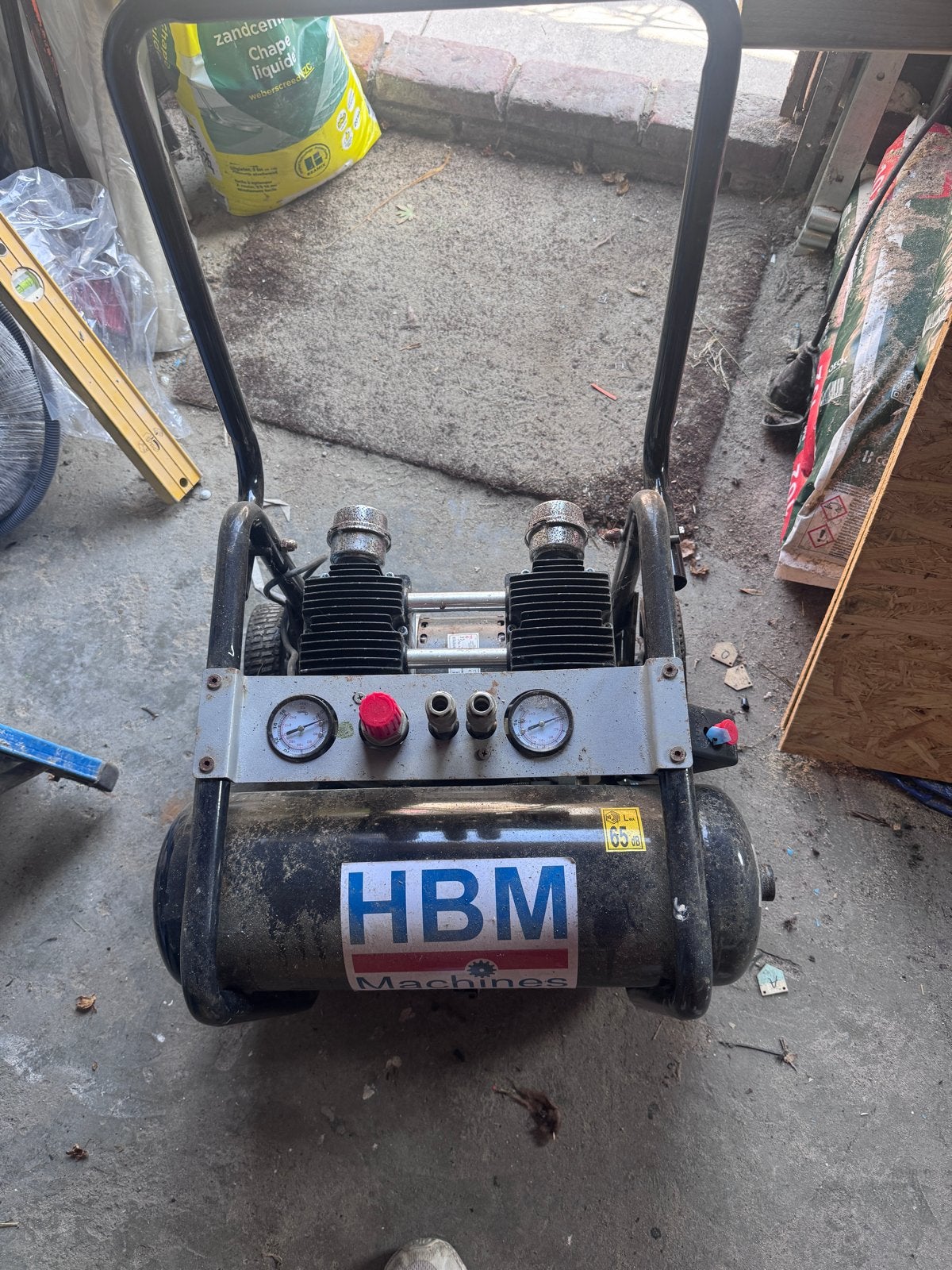 HBM Compressor - Gebruikt maar functioneel, Ophalen, Gebruikt, 6 tot 10 bar, 25 tot 100 liter