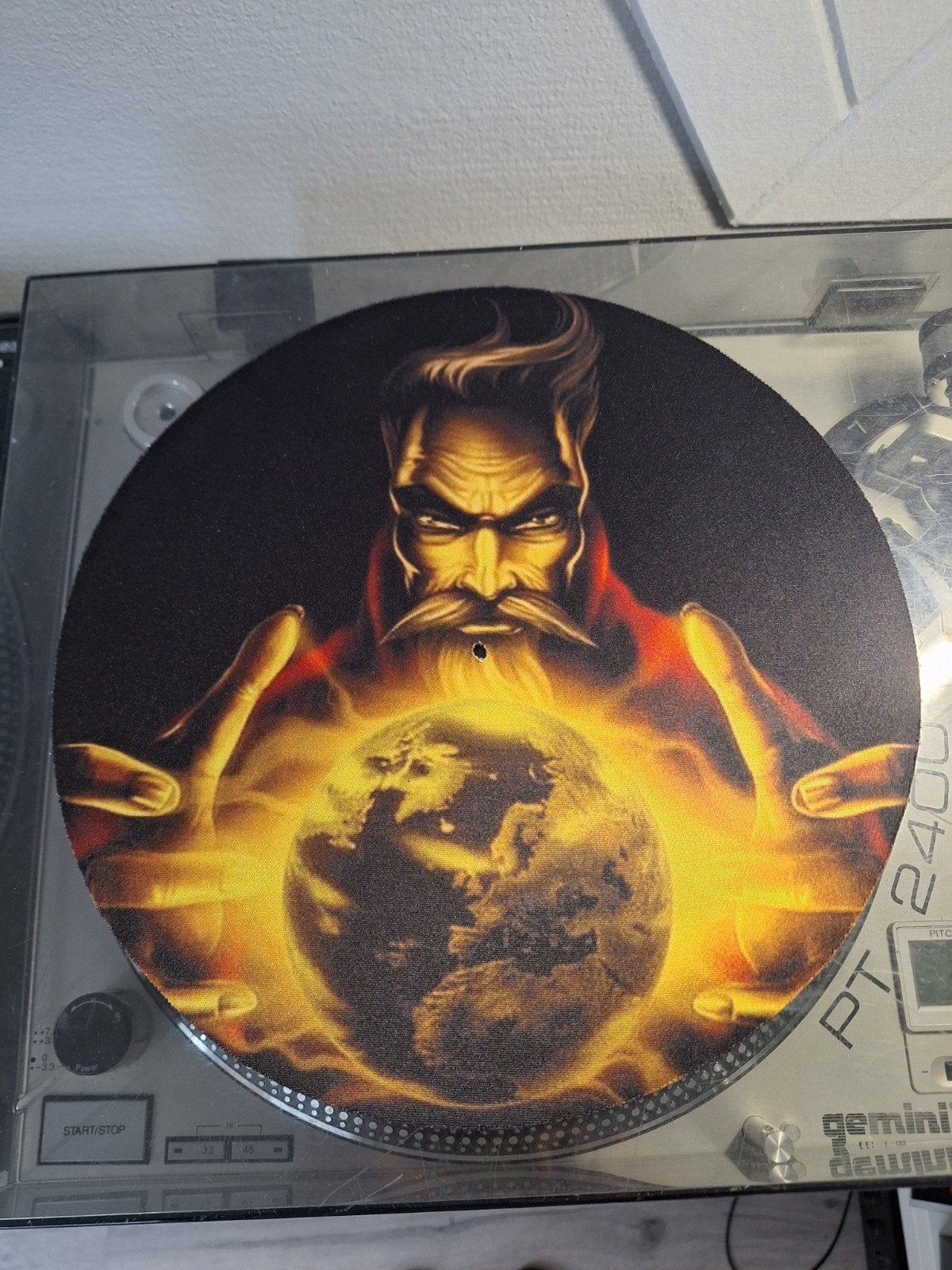 Thunderdome Earth Slipmat, Ophalen of Verzenden, Zo goed als nieuw, Draaitafel, Overige merken