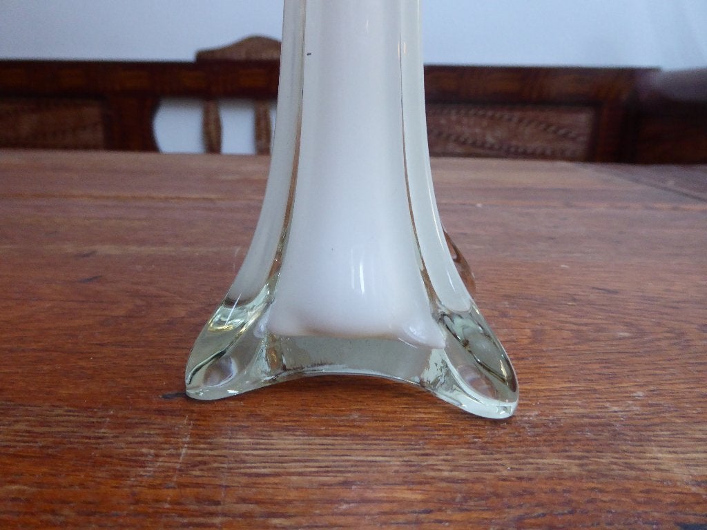 Vintage opaline vaasje – eiffeltoren, Ophalen of Verzenden