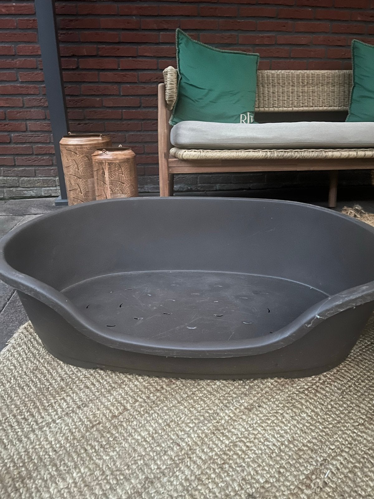 Hondenmand, Ophalen, Polyester