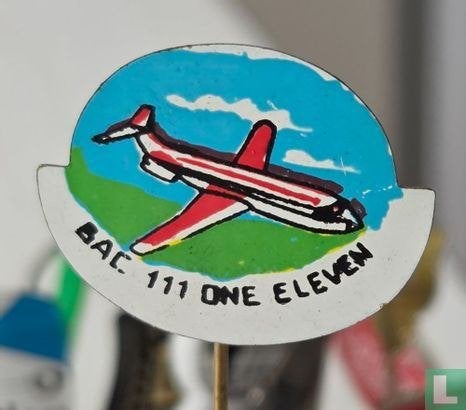 Speldje - Vliegtuigen A -  Bac 111 One Eleven, Verzamelen, Ophalen of Verzenden, Zo goed als nieuw, Transport, Speldje of Pin
