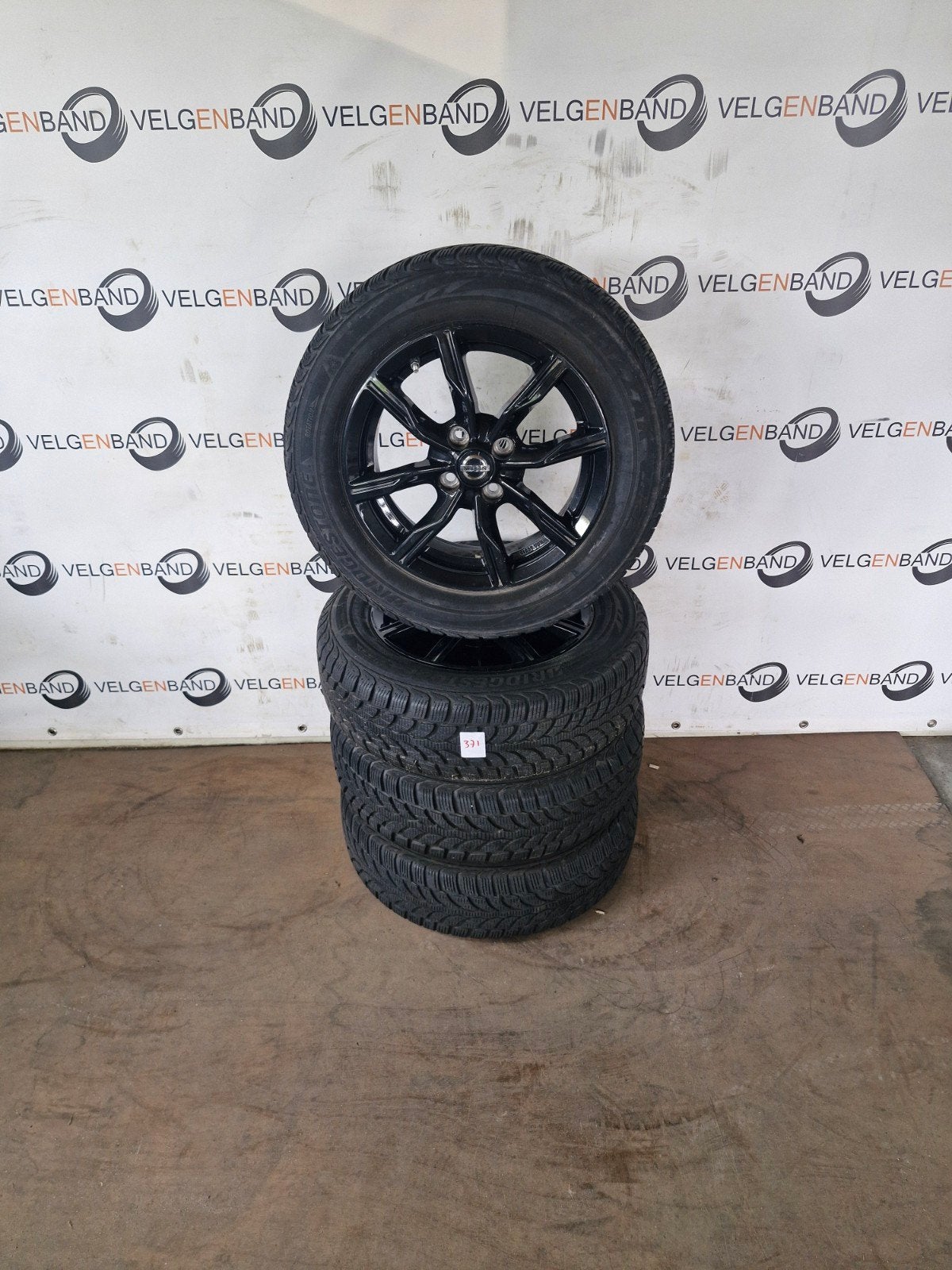 Winterset Nissan Note Micra 4x100 60,1 185 65 15 clio winter, Auto-onderdelen, Gebruikt, 15 inch, ., Banden en Velgen