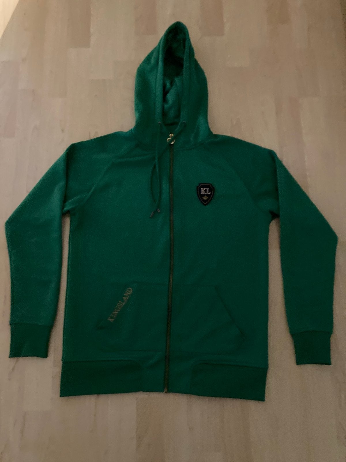 Kingsland vest met capuchon, groen maat L/40, Dieren en Toebehoren, Ophalen of Verzenden, Zo goed als nieuw, Dressuur, Bovenkleding