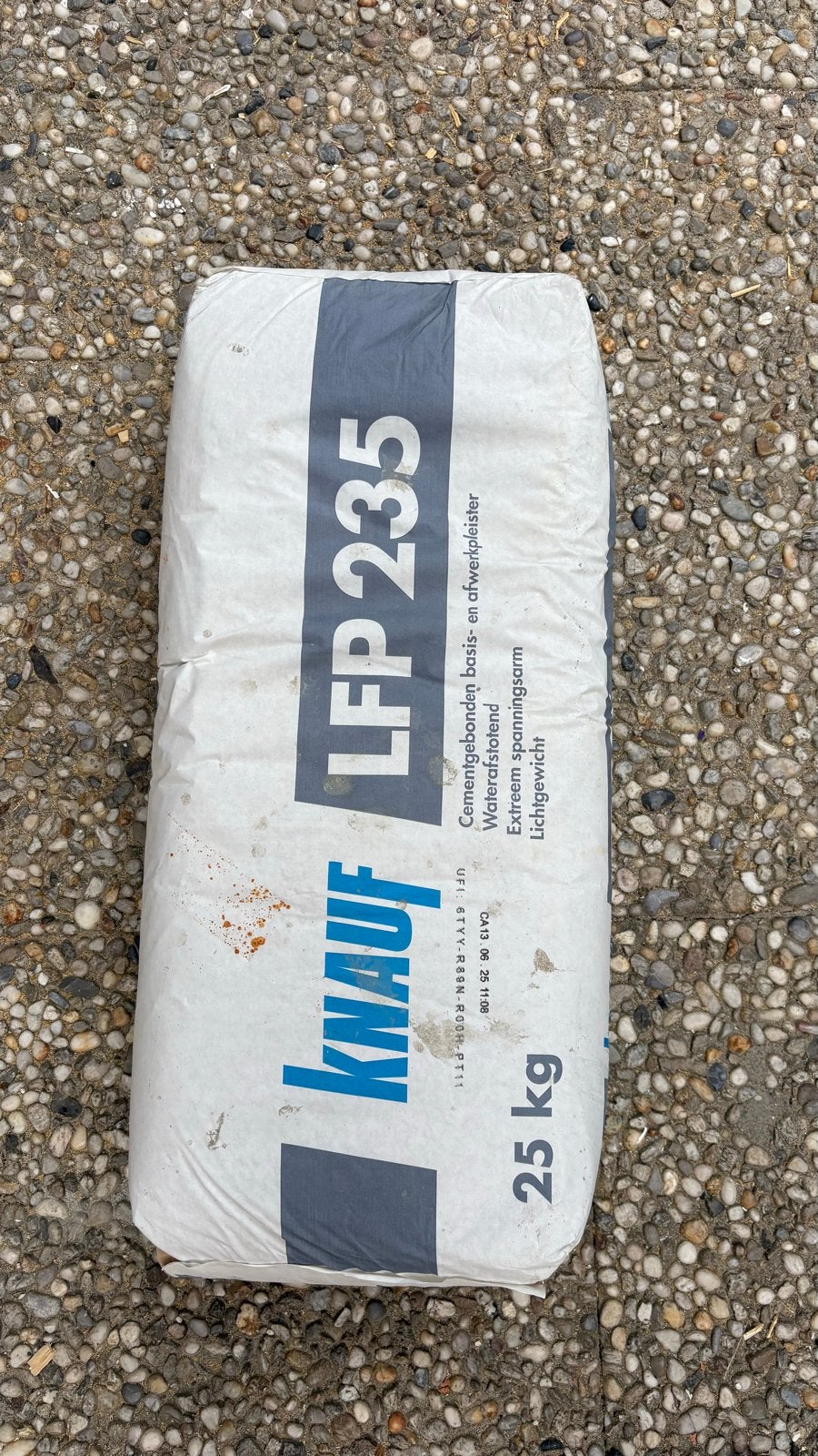 4 zakken Knauf LFP 235 Cementgebonden pleister 25 kg, Doe-het-zelf en Verbouw, Ophalen, Nieuw