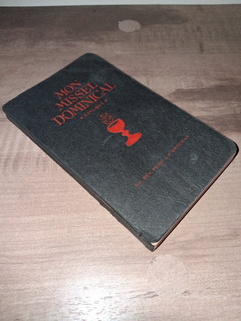 Antiek Frans-Latijns zakmissaal uit 1940, Antiek en Kunst, Ophalen of Verzenden