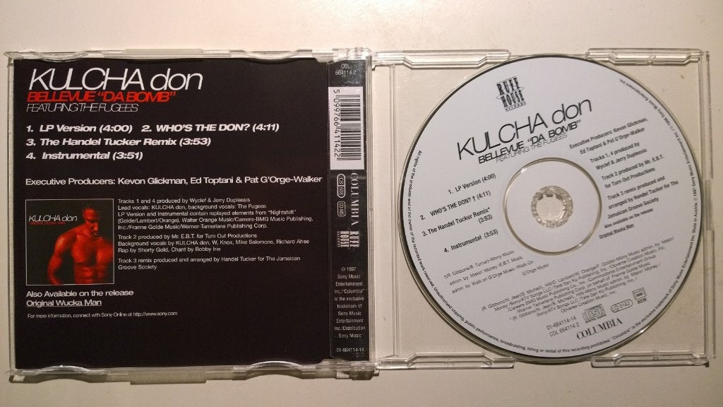 Kulcha Don Featuring The Fugees - Bellevue Da Bomb, Ophalen of Verzenden, Zo goed als nieuw, Pop