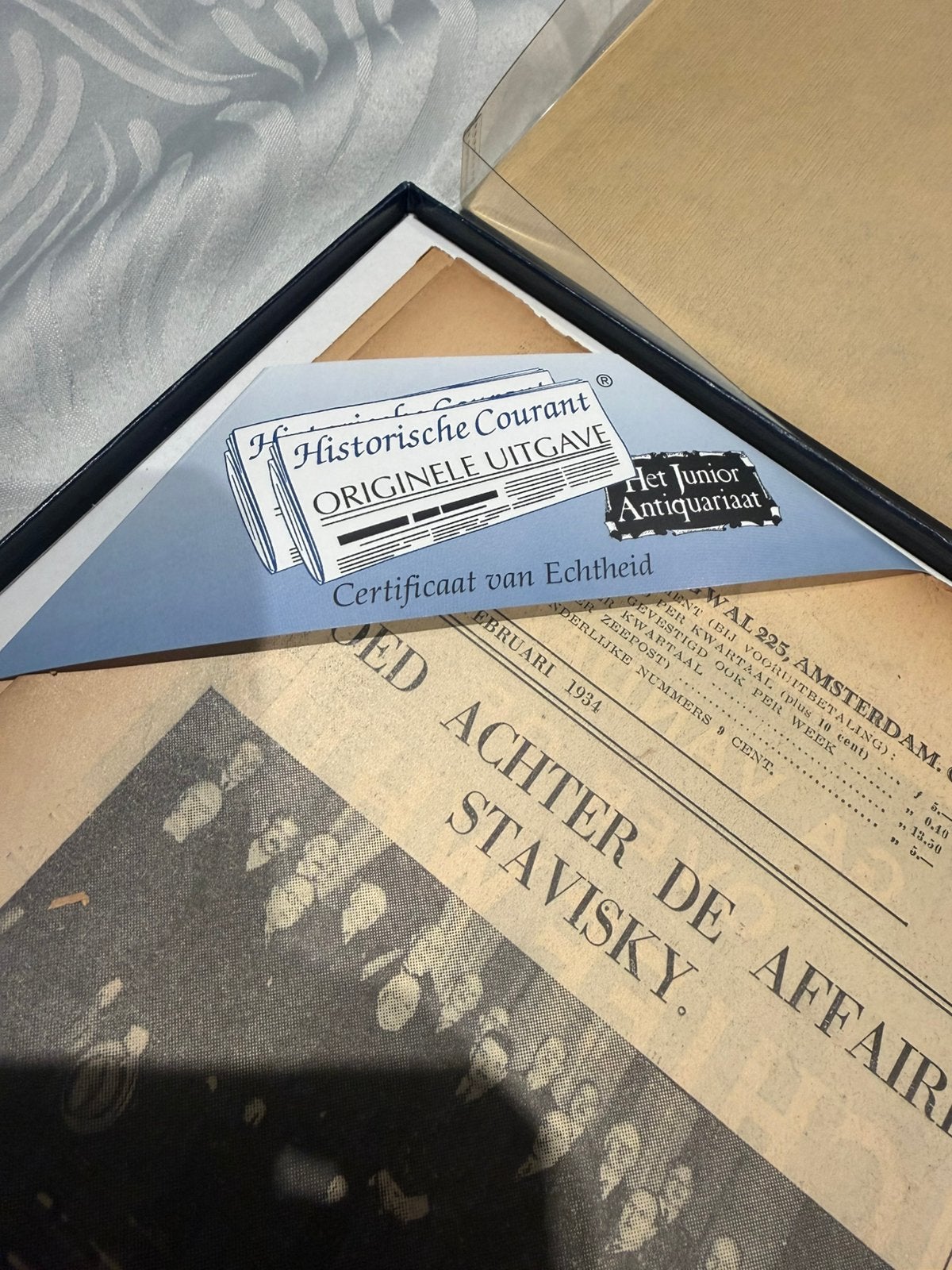Originele telegraaf uit 1934, Ophalen of Verzenden, Zo goed als nieuw, Krant
