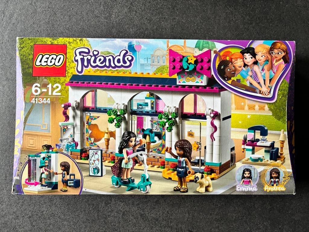 Lego Friends Andrea’s Accessoirewinkel 41344 - Zo goed als n, Lego, Friends, Ophalen of Verzenden, Zo goed als nieuw