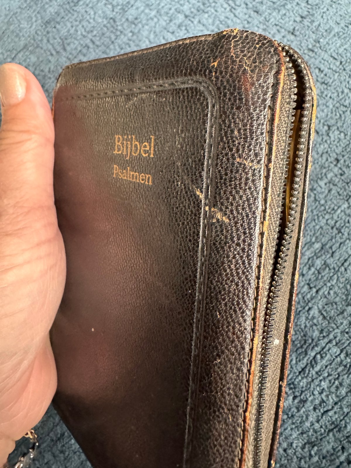 Oude Bijbel Psalmen Nieuwe Vertaling met rits, Antiek en Kunst, Ophalen of Verzenden