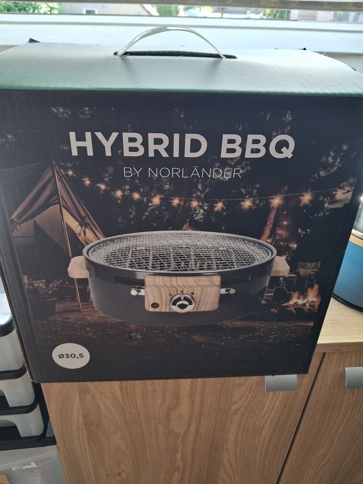 Norländer Hybrid BBQ - Elektrisch en Houtskool Grill, Ophalen of Verzenden, Nieuw, Norländer