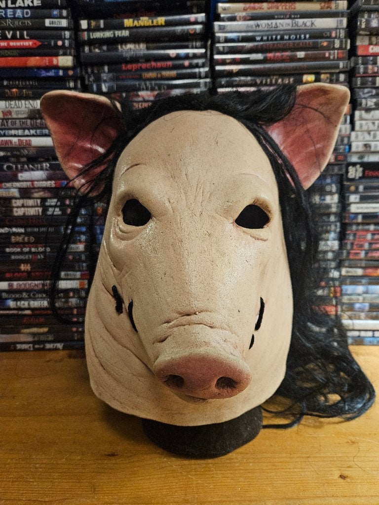Maskworld Saw Pig Mask, Ophalen of Verzenden, Zo goed als nieuw, Kostuum, Halloween of Griezel
