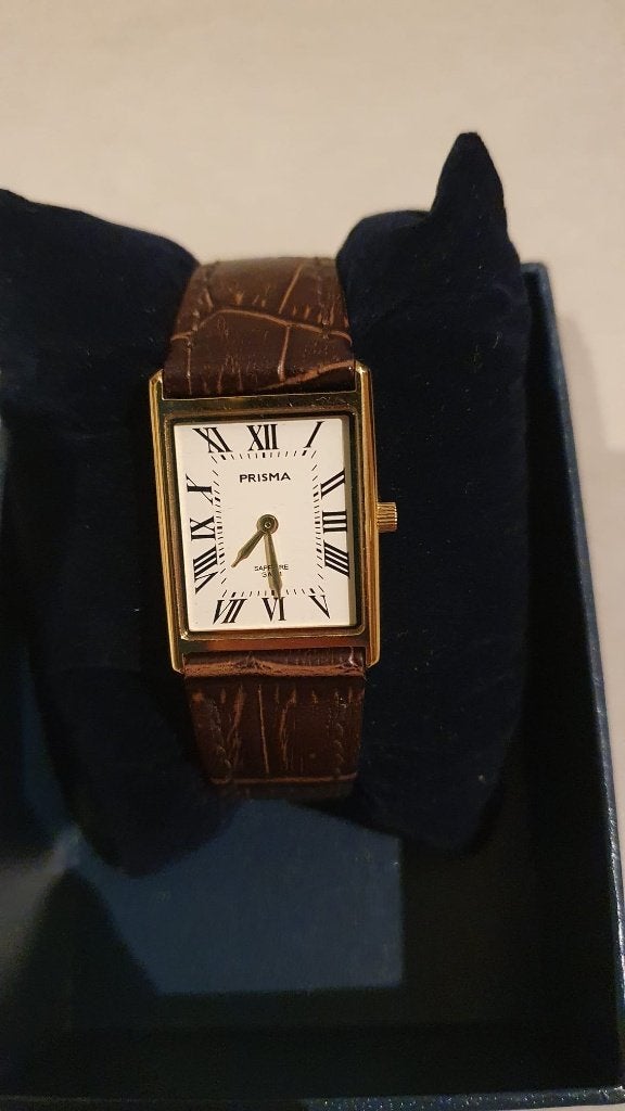 Prisma dames horloge NIEUW, Overige merken, Overige materialen, Leer, Polshorloge