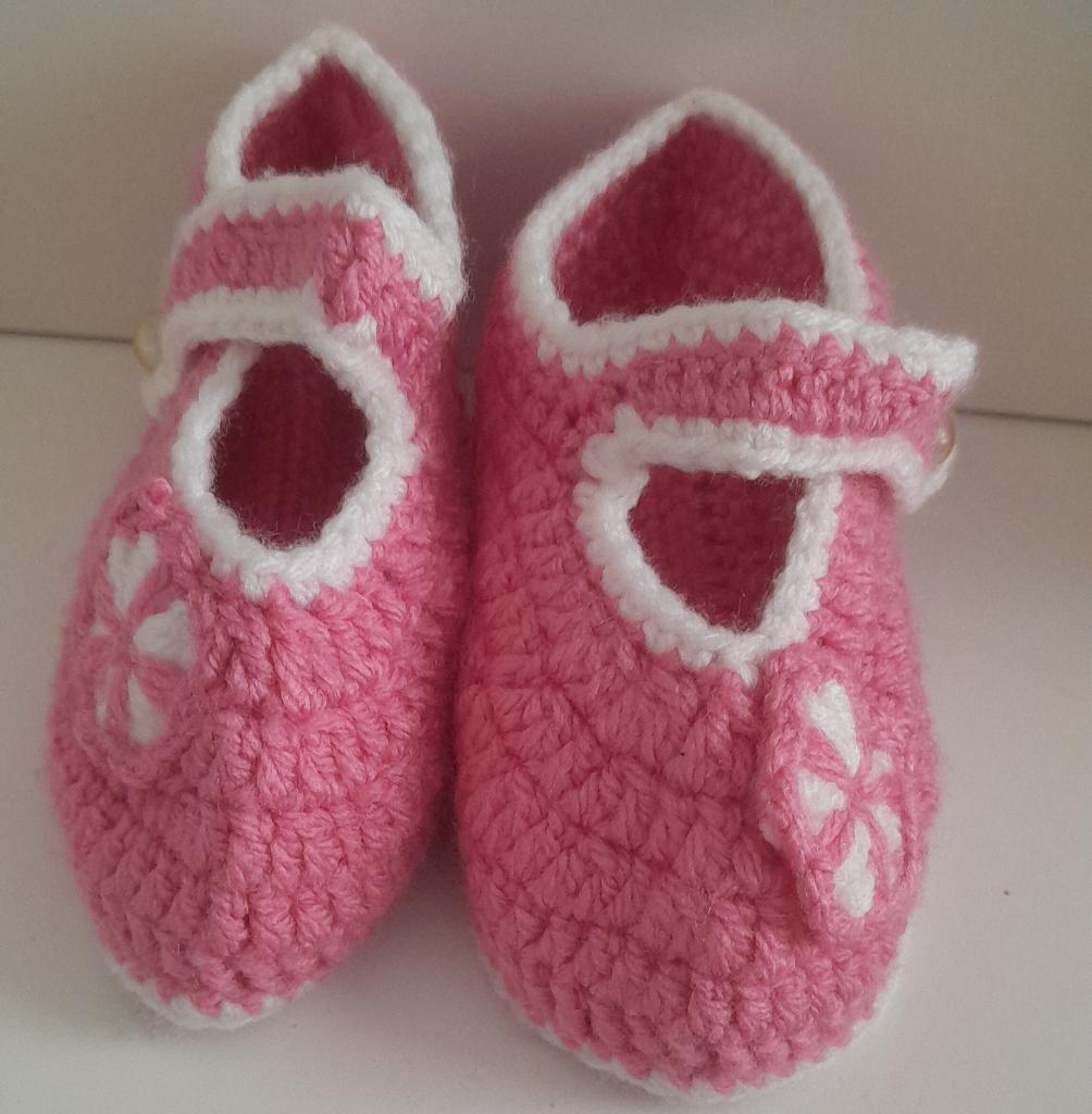 gehaakte babyslofjes, Ophalen, Nieuw, Jongetje of Meisje, Schoentjes