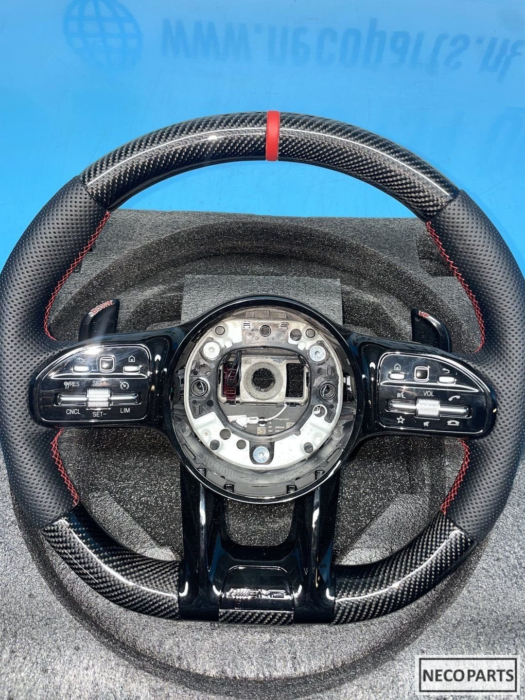 MERCEDES W166 W292 W217 W222 AMG CARBON STUUR STUURWIEL, Auto-onderdelen, Besturing, Gebruikt, -, Ophalen of Verzenden, -