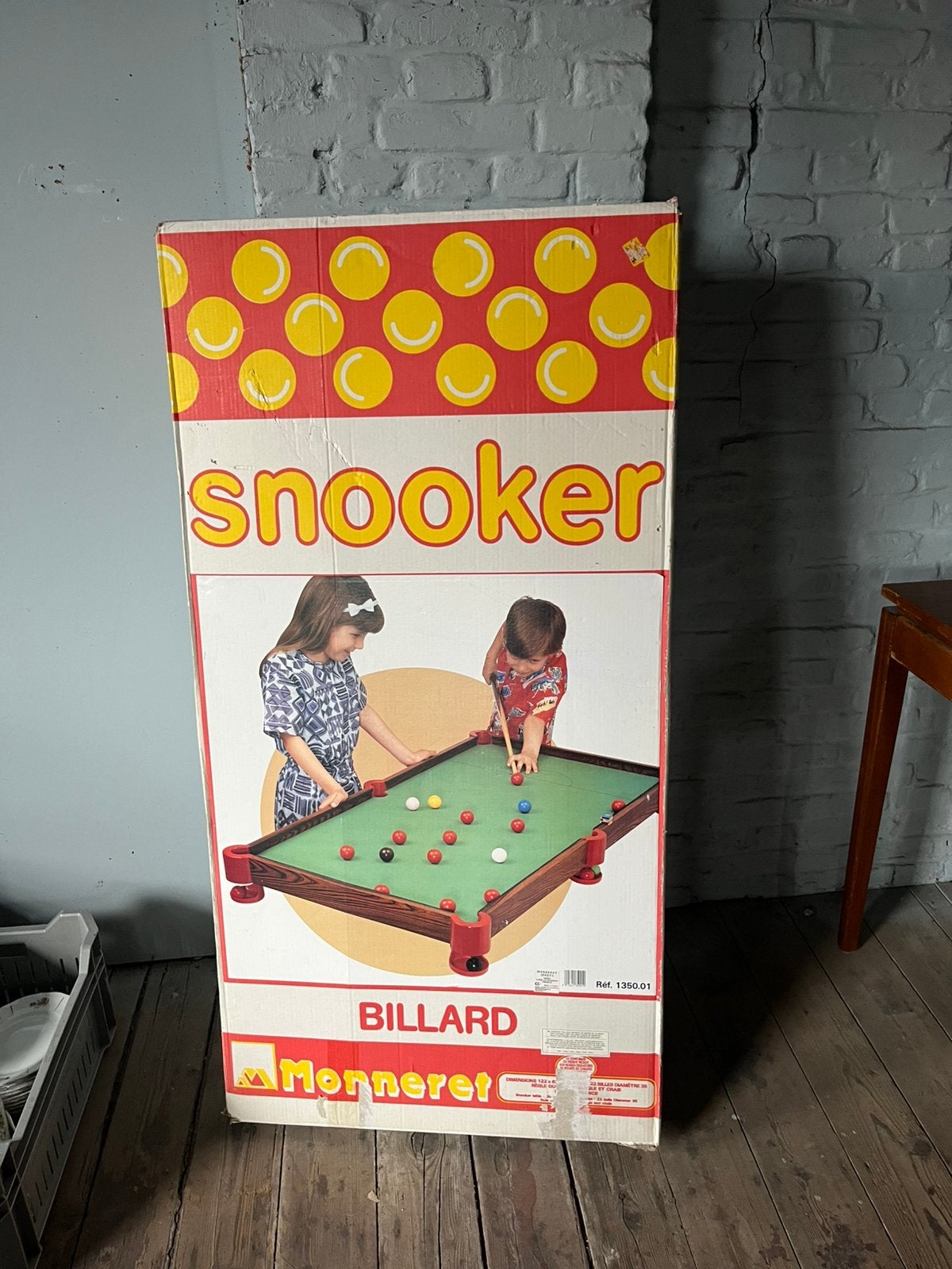 Vintage Monneret Kinder Snookertafel Biljarttafel, Ophalen, Biljarttafel, A, A