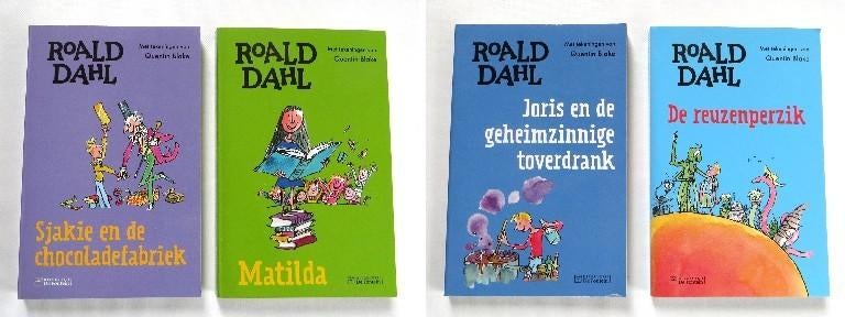 Vier Fantastische boeken van Roald Dahl - M5363, Roald Dahl, Ophalen of Verzenden, Zo goed als nieuw, Fictie