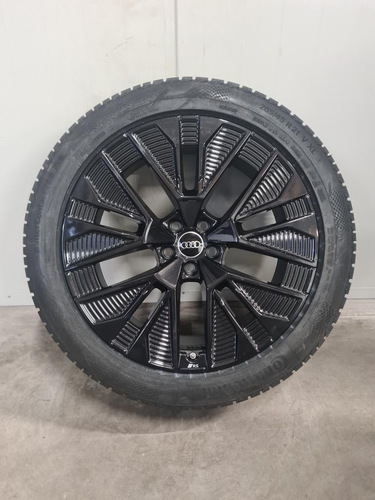 21' Audi E-tron GE & Q8 E-tron met winterbanden Demo 8mm, 265 mm, Banden en Velgen, Personenwagen, 21 inch