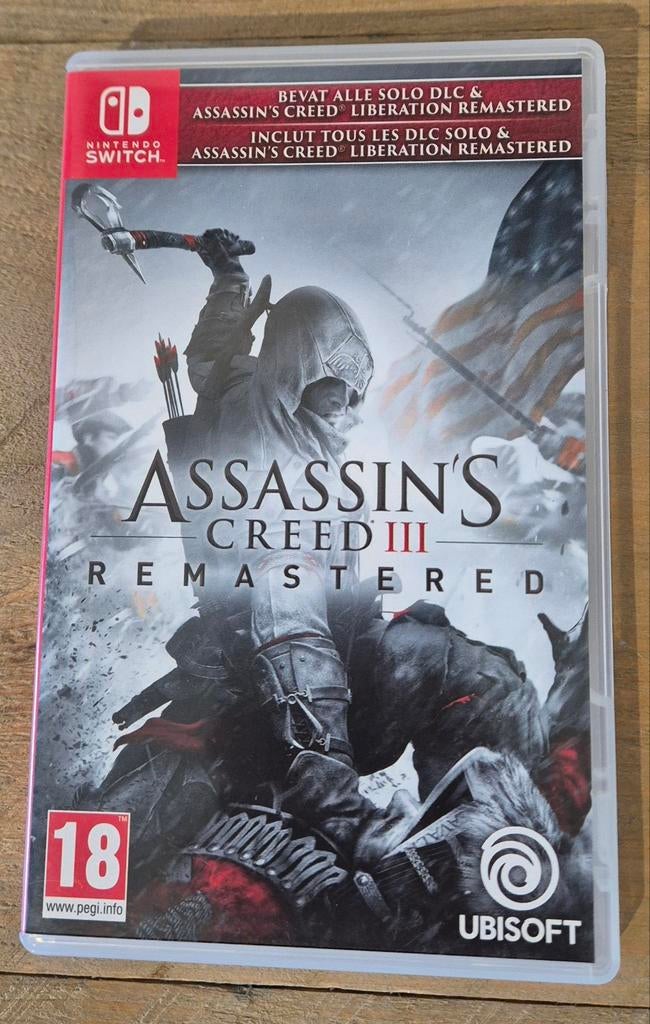 Assassin's Creed III Remastered - Nintendo Switch, Avontuur en Actie, Vanaf 18 jaar, 1 speler, Ophalen of Verzenden