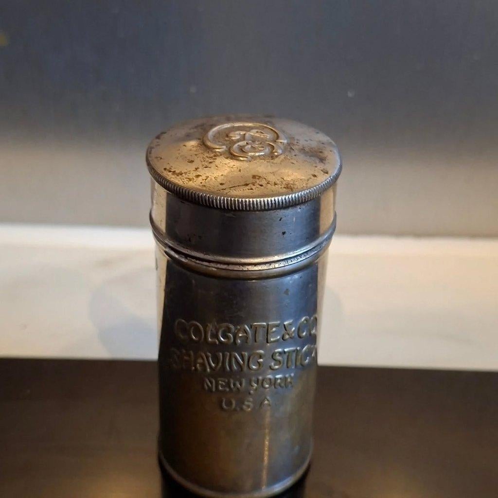 Colgate & Co scheerstickhouder New York, USA. uit ca 1930., Ophalen of Verzenden, Gebruikt, Gebruiksvoorwerp