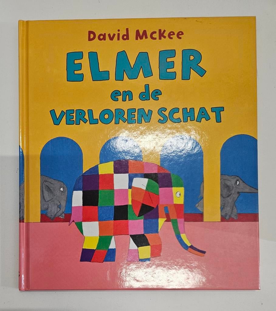 David Mckee - Elmer en de verloren schat, 3 tot 4 jaar, Ophalen of Verzenden, Zo goed als nieuw, David Mckee