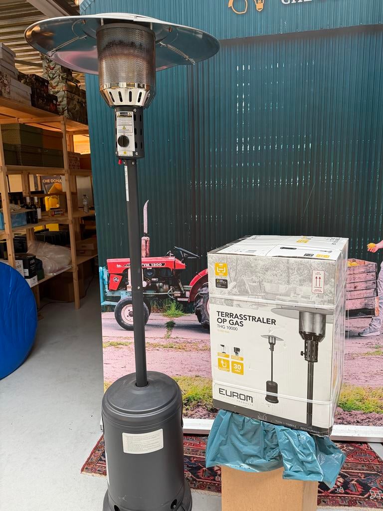 2x Eurom terras heater op Gas - Nieuw & Gebruikt, Ophalen of Verzenden, Nieuw, Gas, Vloer