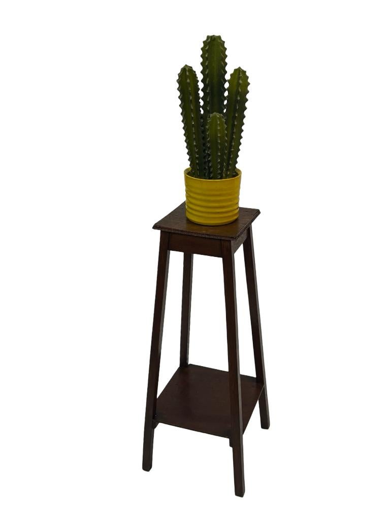 Vintage Bijzettafel Plantentafel Eiken Jaren 50 Design, Vintage, Minder dan 55 cm, Gebruikt, Vintage