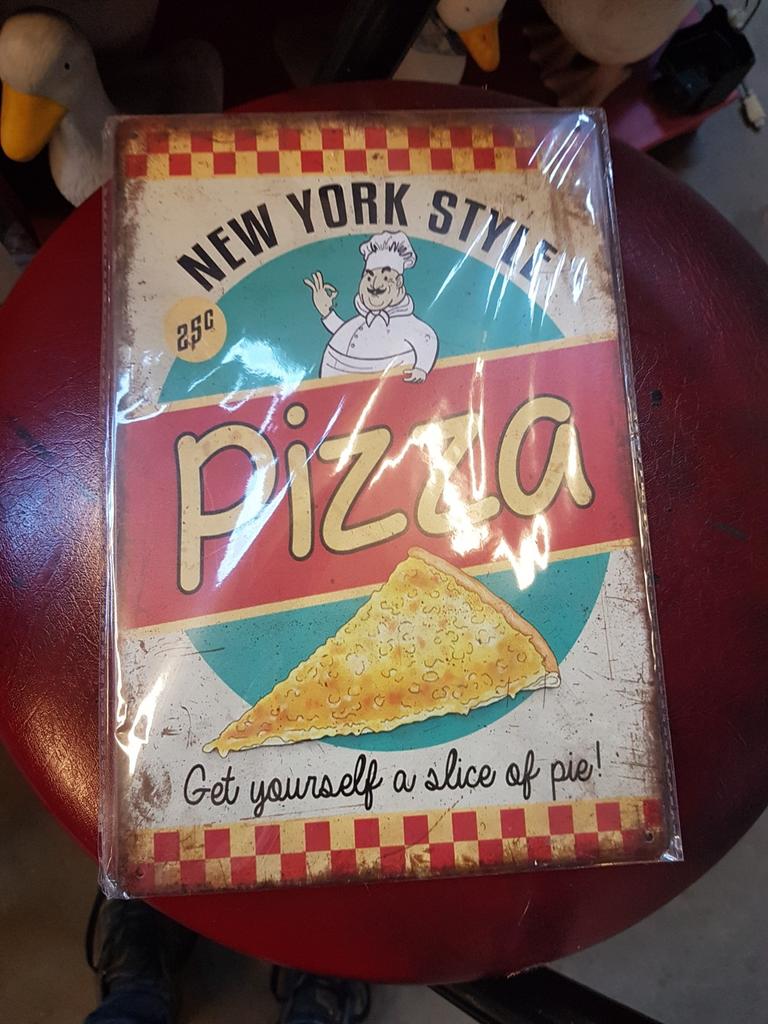 Reclame  bord  pizza  nieuw, Ophalen, Zo goed als nieuw, Reclamebord