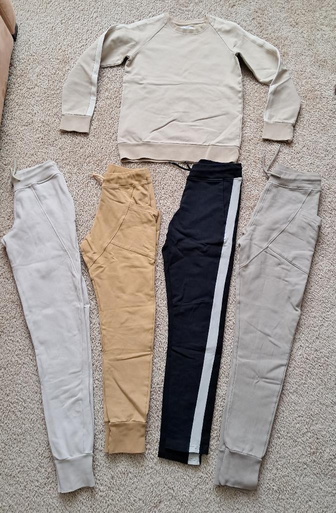 5-dlg Gugguu setje: broek 4 st + trui, mt 152 ZGAN, Broek, Verzenden, Jongen of Meisje, Zo goed als nieuw