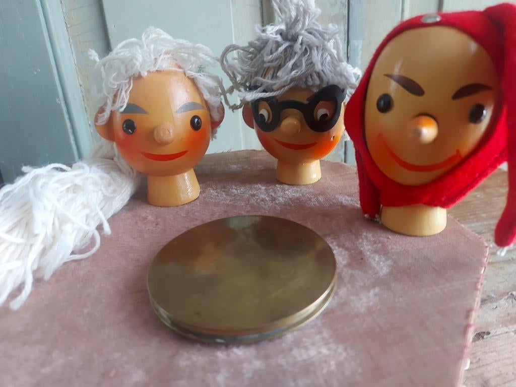 Vintage poederdoos met spiegel erin, Ophalen of Verzenden, Huis en Inrichting