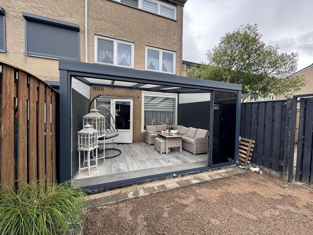 Moderne Veranda met Schuifdeuren, Tuin en Terras, Overkappingen, Ophalen of Verzenden, Nieuw, Veranda