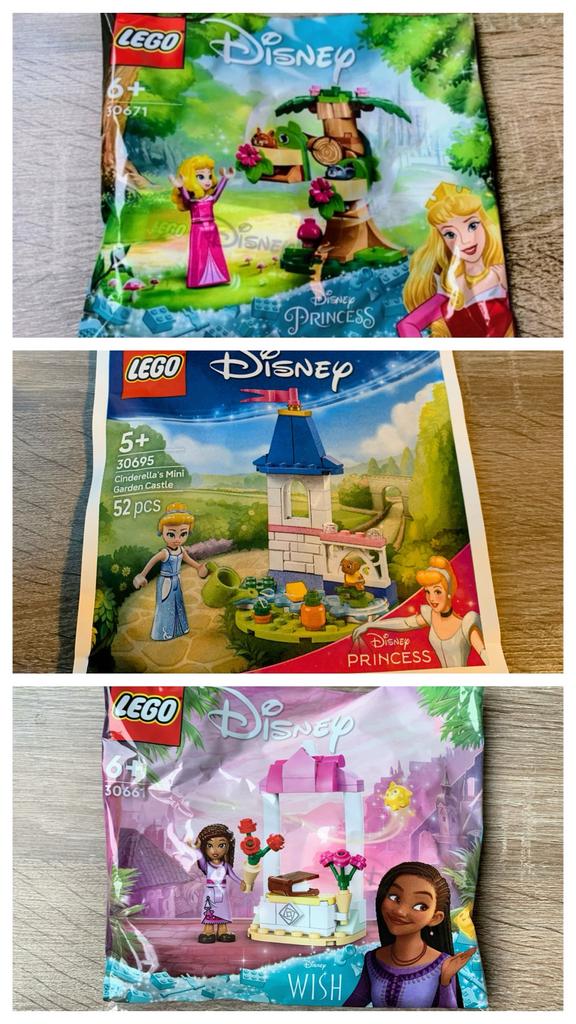 3 Nieuwe LEGO Disney Princess Sets Cinderella, Wish & Aurora, Ophalen of Verzenden, Nieuw, Complete set, Lego