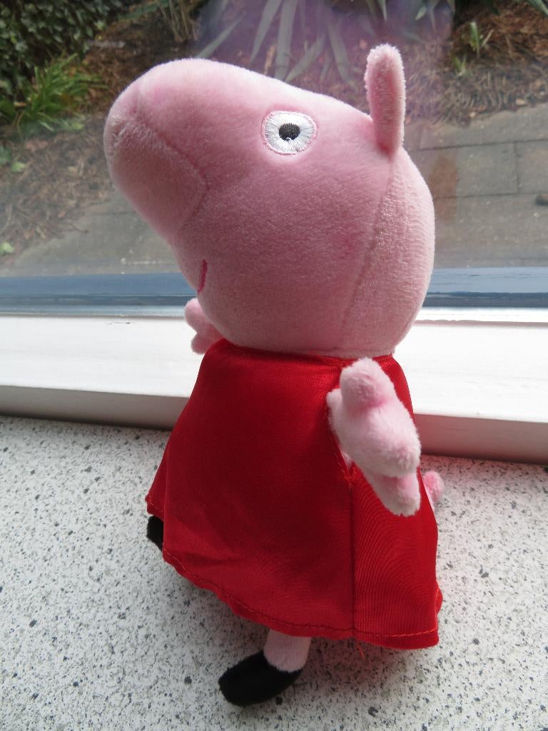 Peppa Pig merk Play by Play in rode glanzende jurk, Kinderen en Baby's, Ophalen of Verzenden, Zo goed als nieuw, Overige typen