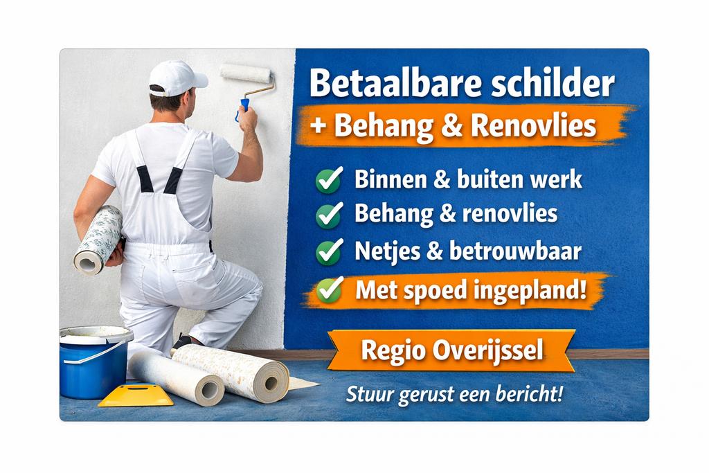 Spoedklus? Betaalbare Schilder en Behanger Hier!, Diensten en Vakmensen, Schilders en Behangers, Behangen, Binnenschilderwerk