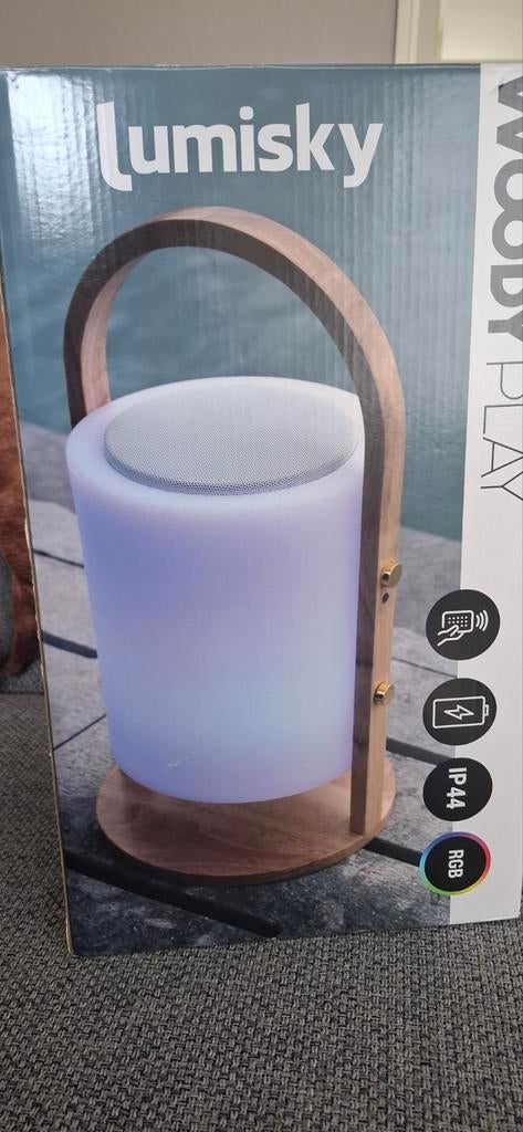 Lumisky Woody Play Bluetooth Speaker Lamp - Nieuw, Hout, Modern, Bohemian, Industrieel, Nieuw, Ophalen of Verzenden