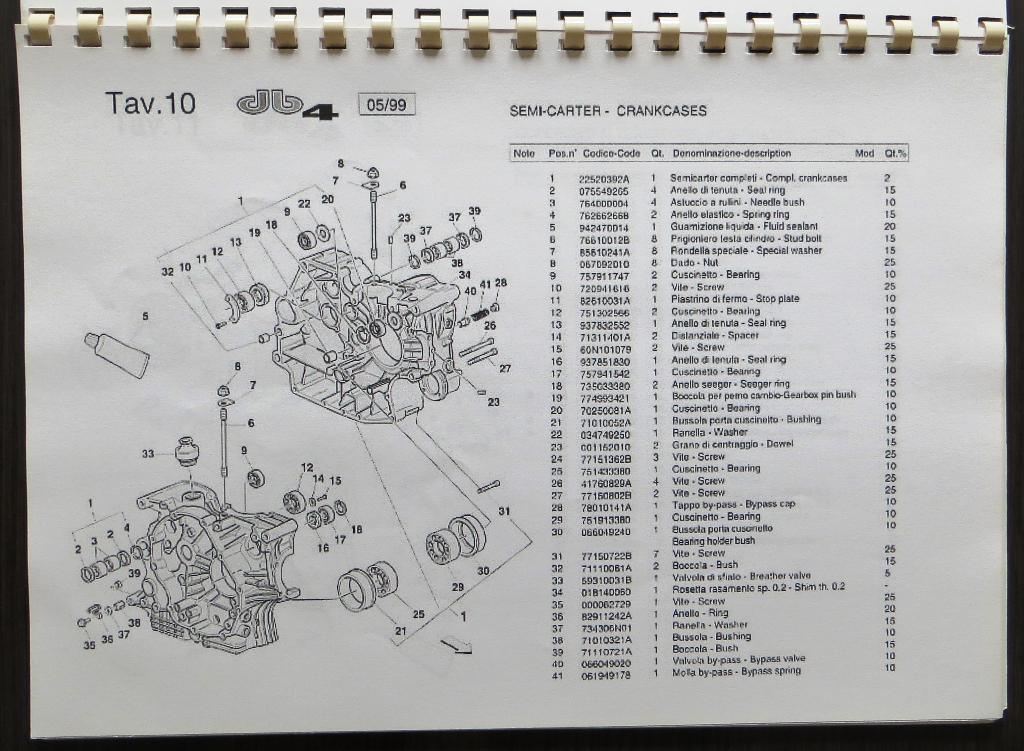 Bimota DB 4 Parts list (kopie) - 1999, Motoren, Verzenden, Ducati